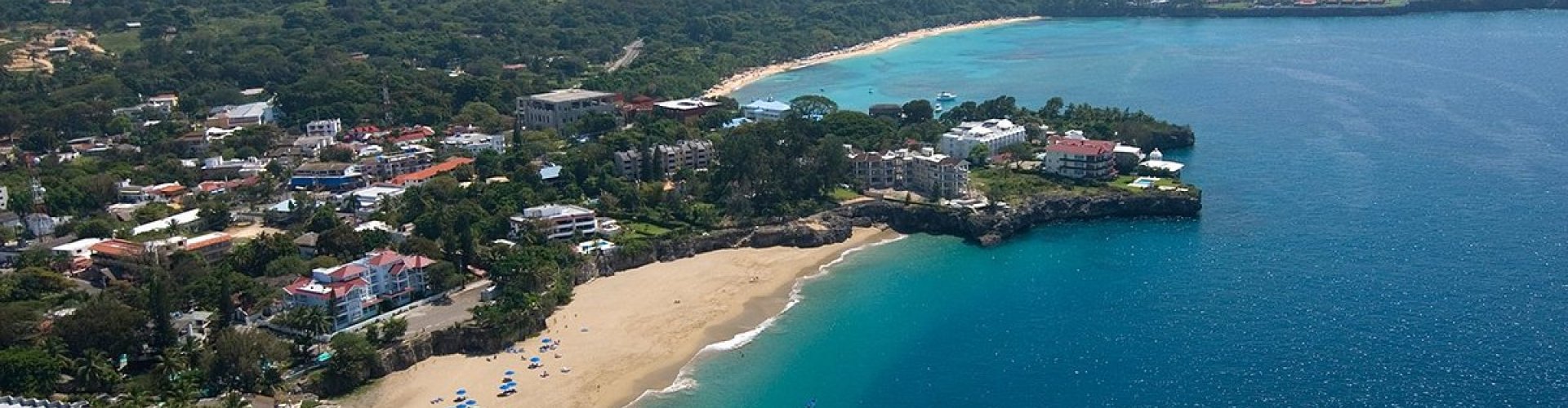 Sunset view over Sosúa’s historic district