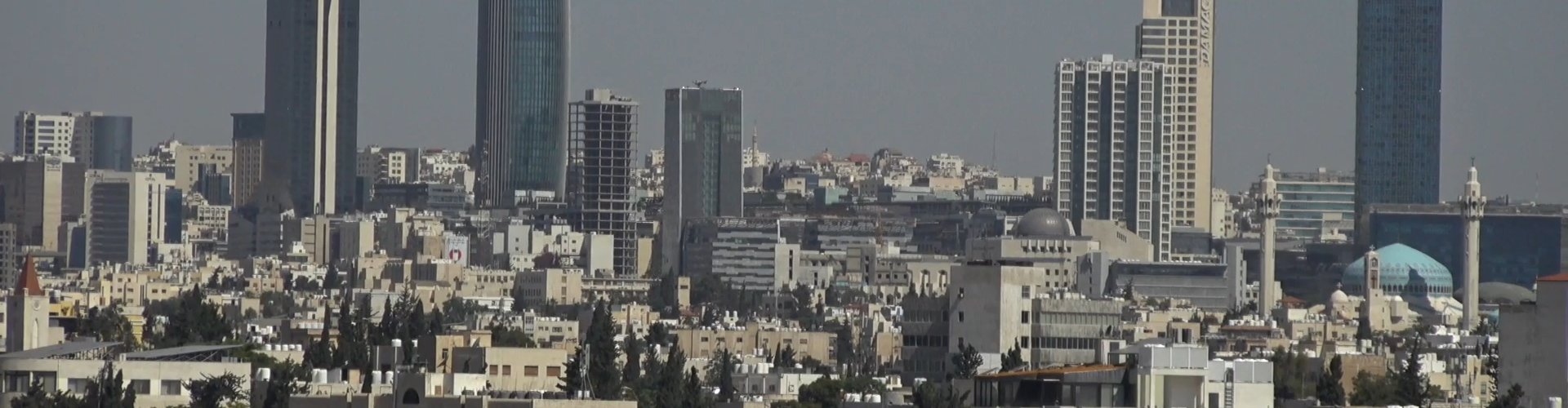 View over Amman at sunset