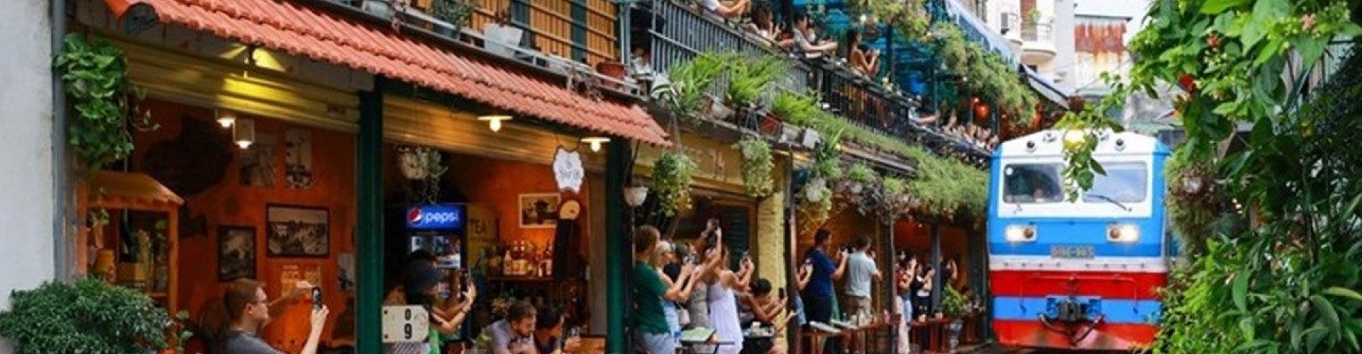 Sunset over historic Hanoi skyline