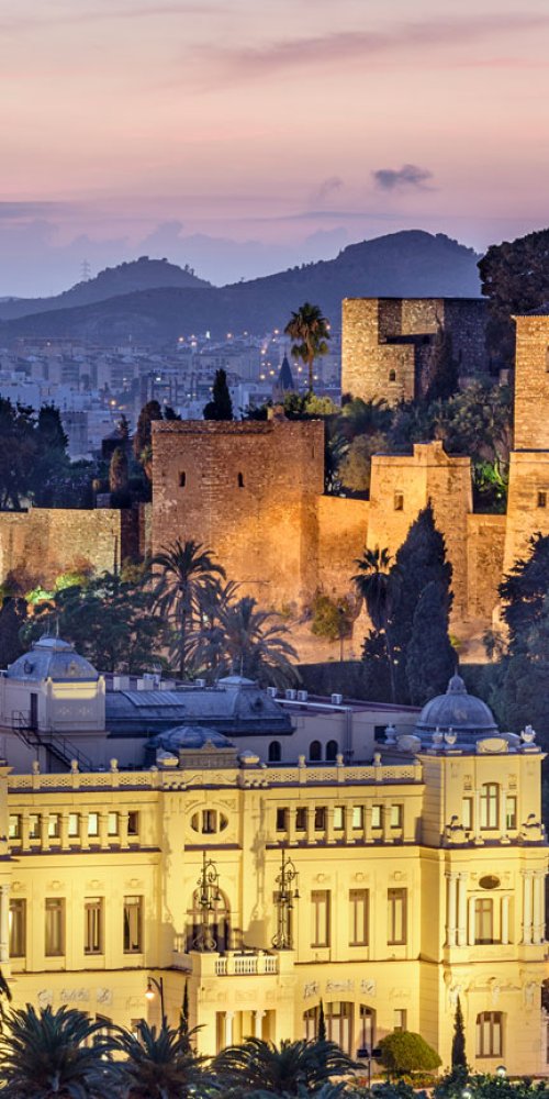 Málaga historic transport map