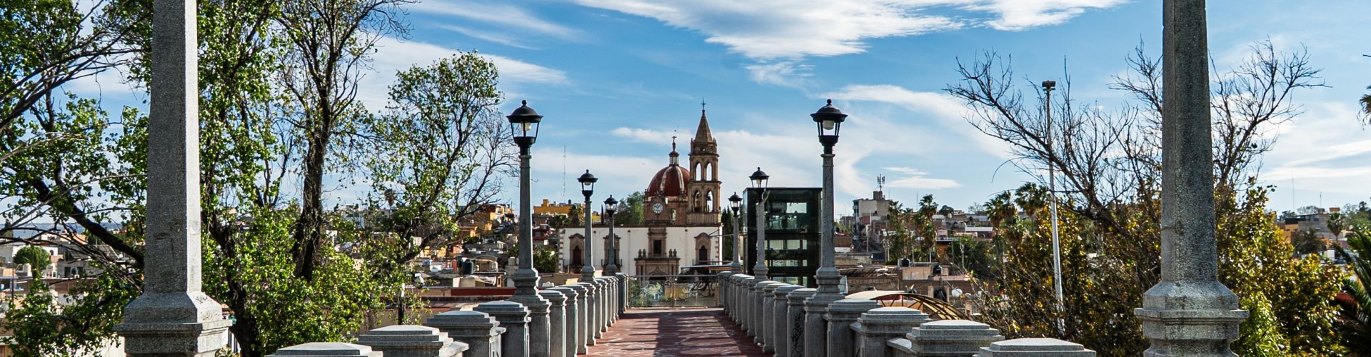 Panoramic view of Durango city and historic skyline