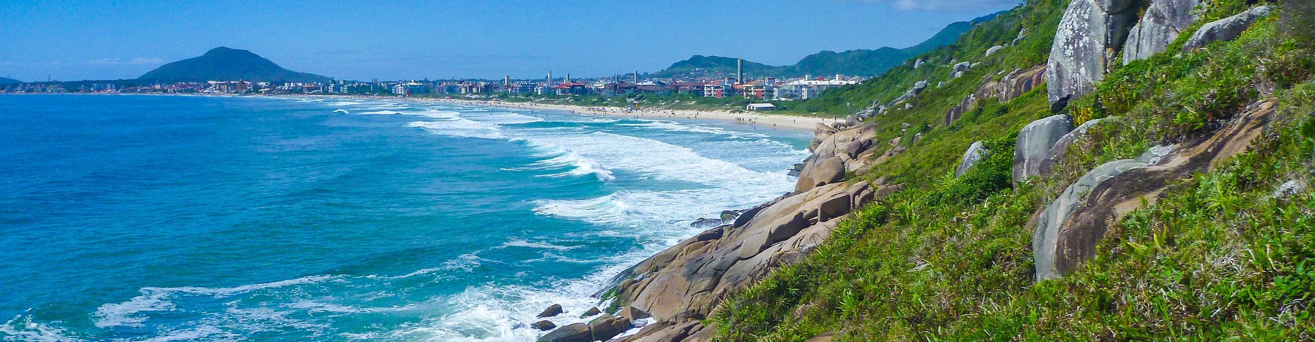 Sunset view over Rio Vermelho historic district