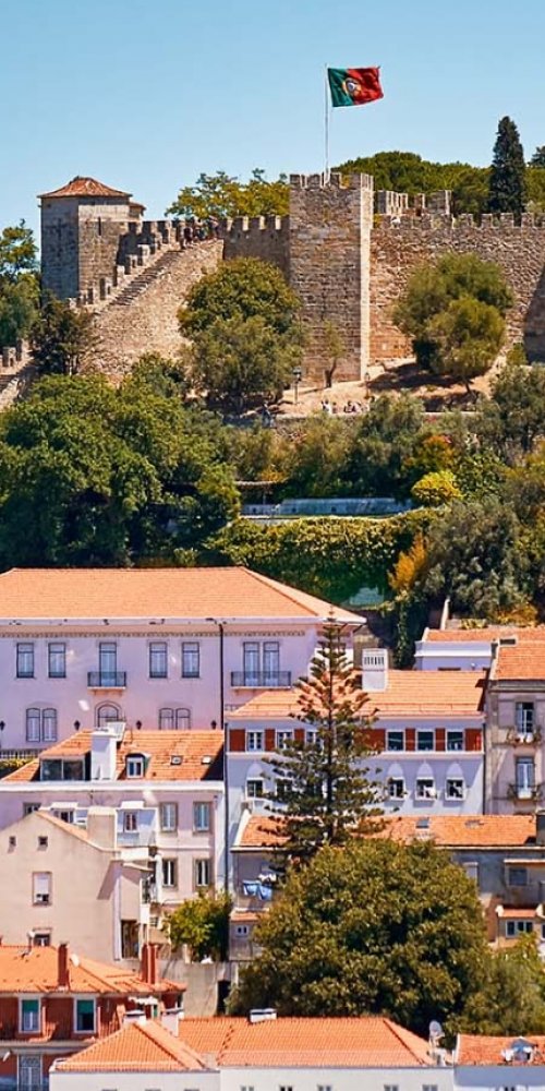 Historic tram in Lisbon, PT