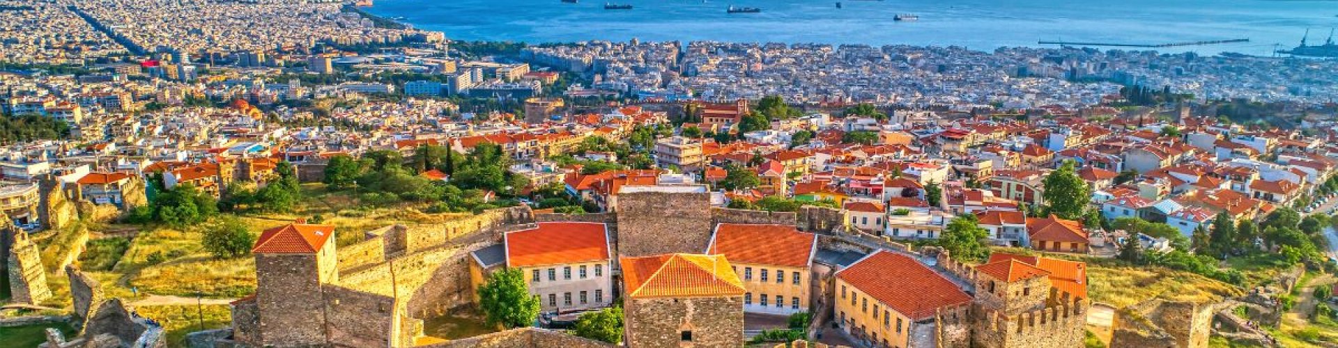 Sunset over Thessaloniki, GR