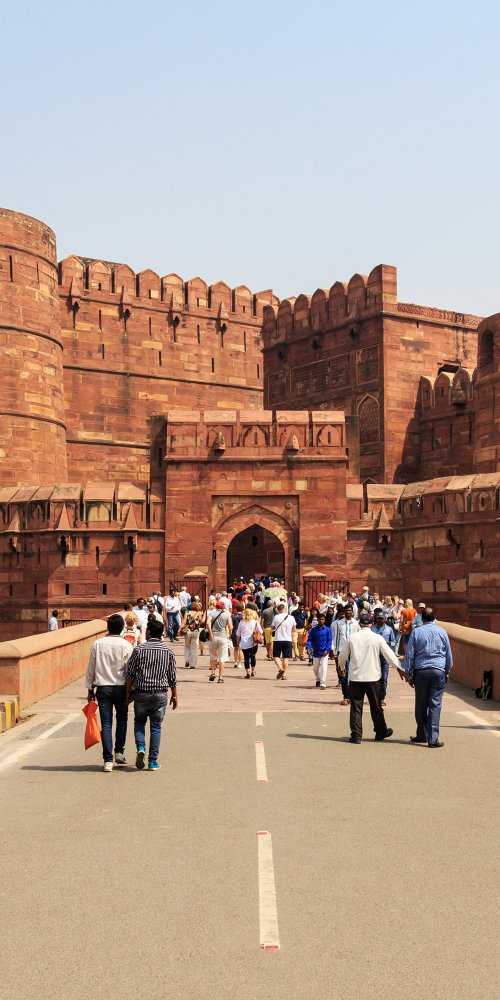 Historic street in Agra