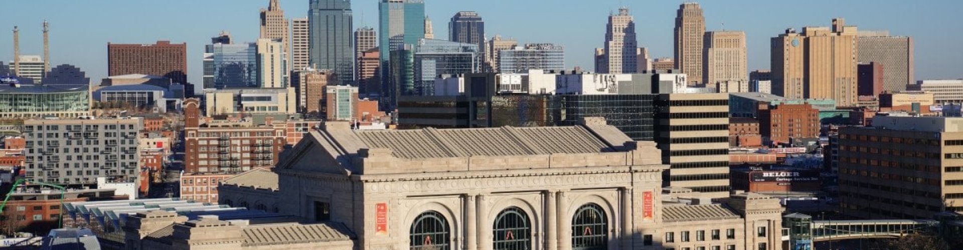 Scenic view of Kansas City, MO, US skyline