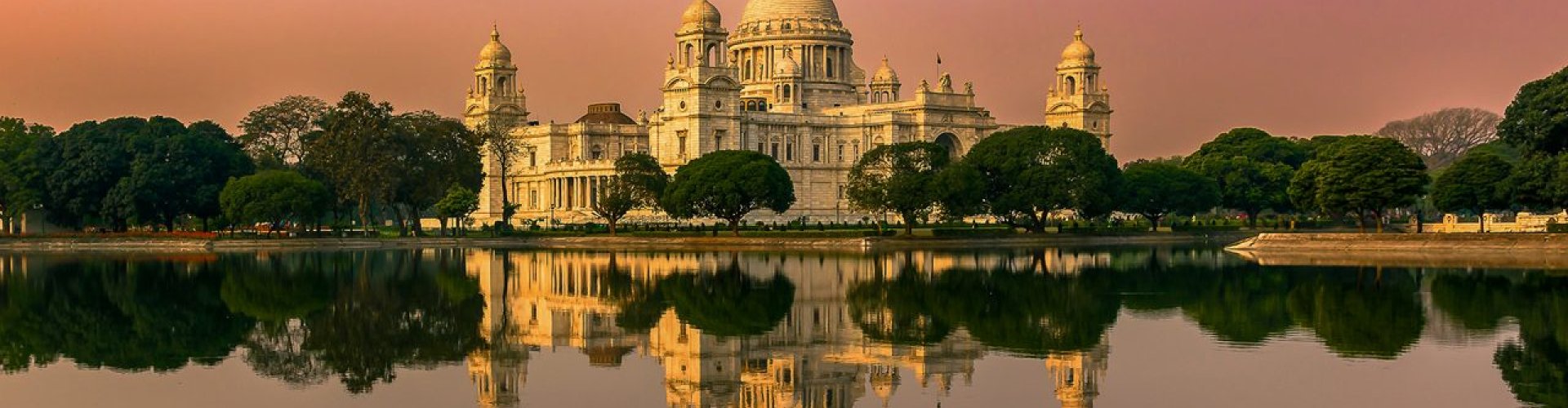 Sunset view of Kolkata skyline