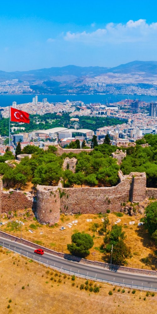 Historic Izmir street scene