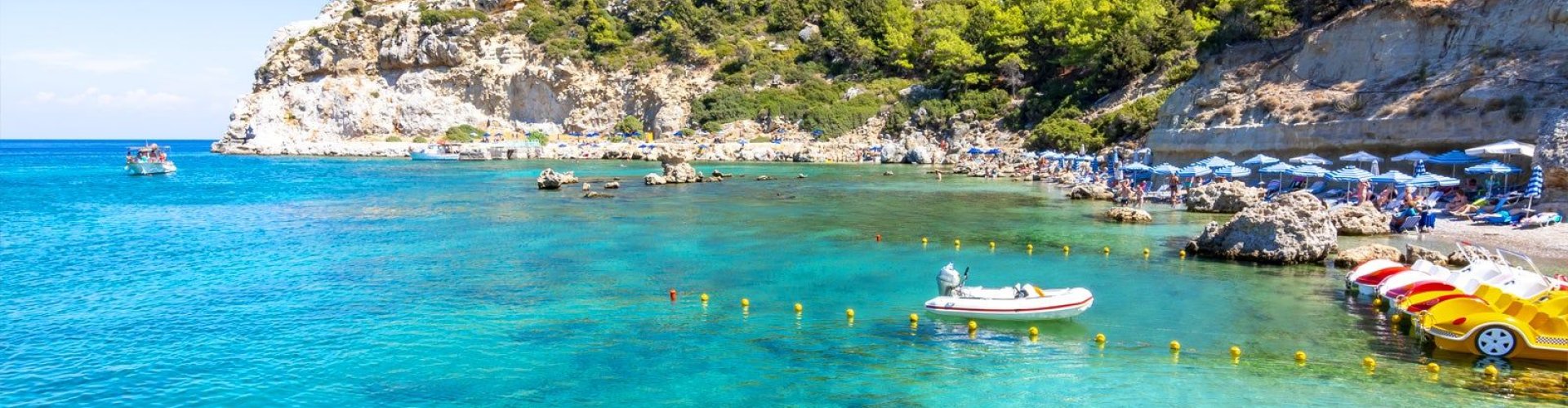 Sunset over Faliraki historic district