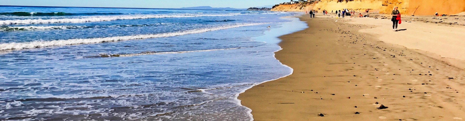 Sunset over Solana Beach coastline