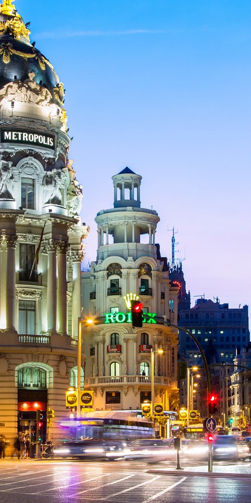 Historic Madrid Streetscape