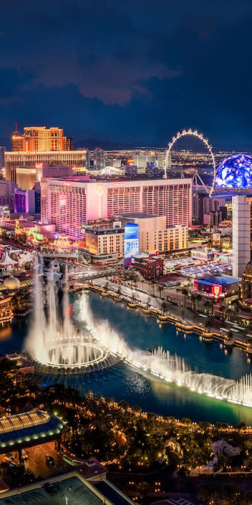 Historic street and tram in Las Vegas
