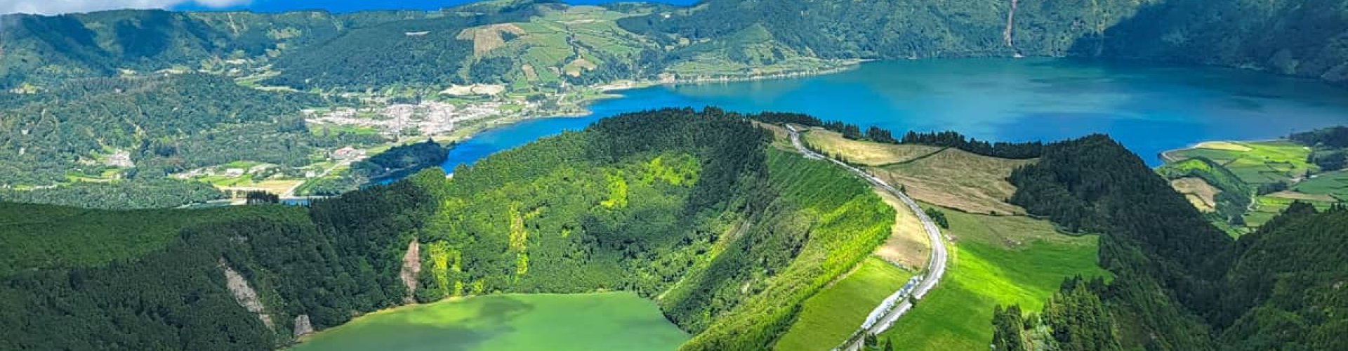 Sunset over São Miguel landscape