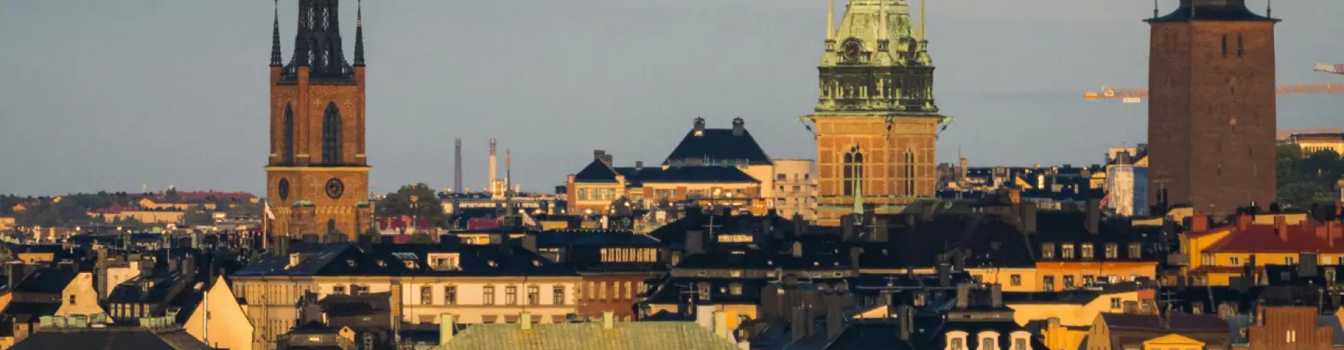 Stockholm cityscape at dusk