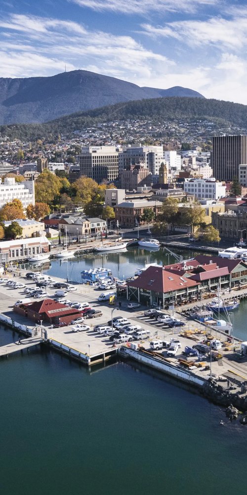 Historic street scene in Hobart