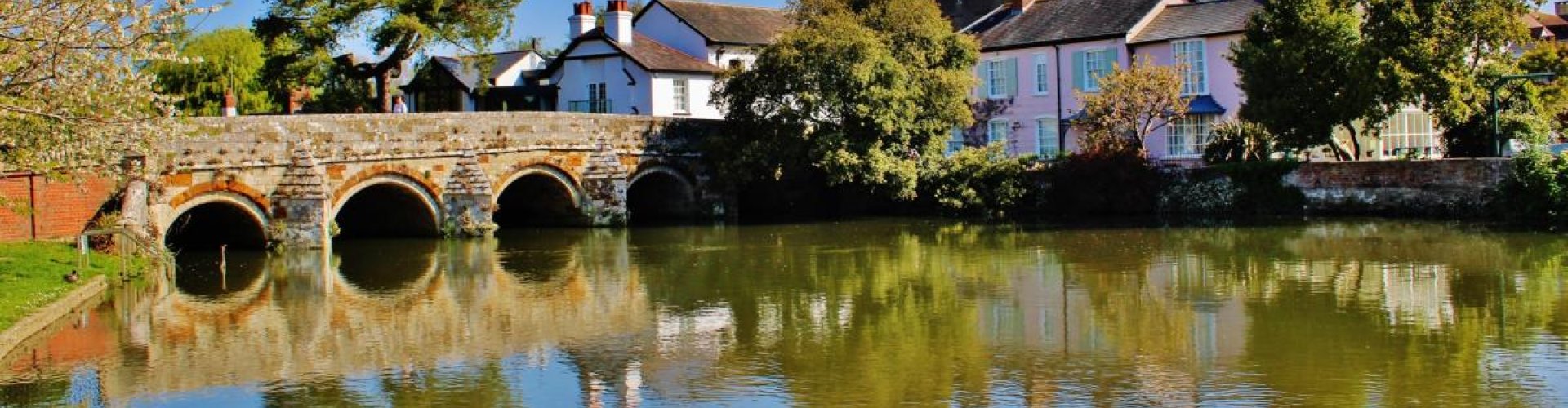 Historic Christchurch skyline at sunset
