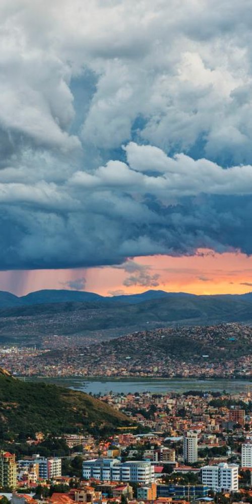 Tram in Cochabamba Historic District
