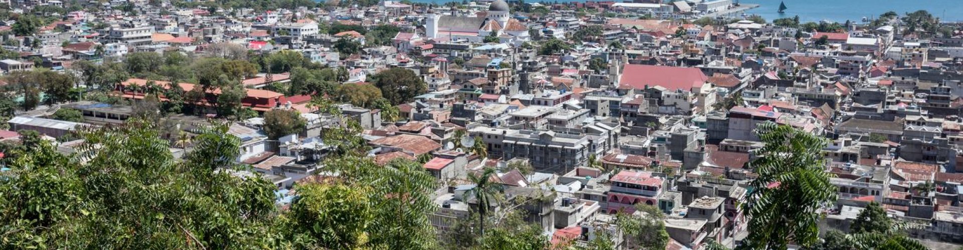 Sunset over Cap Haitien coastline