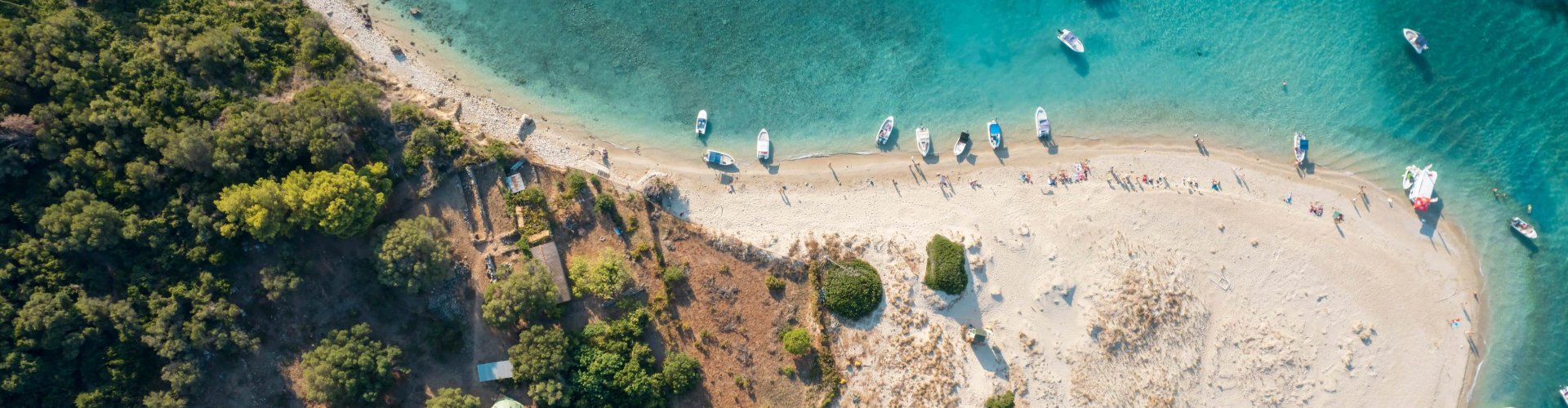 Limni Keri skyline at sunset